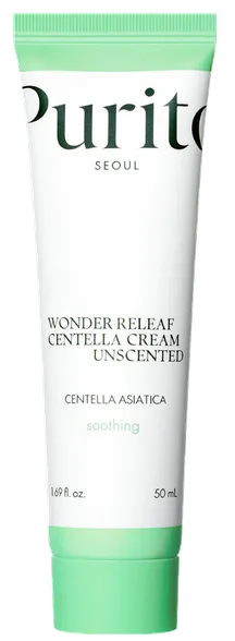 Purito Wonder Releaf Centella unscented sejas krēms, 50 ml