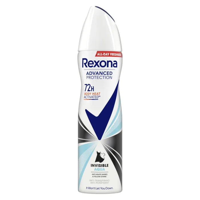 DEZODORANTS REXONA ADVANCED PROTECTION INVISIBLE AQUA 150ML
