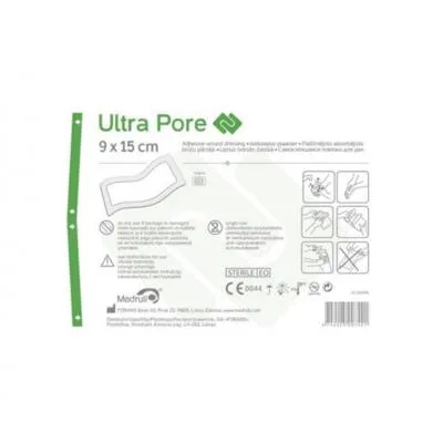 Medrull Ultra Pore pašl.abs.ster. pārsējs 9CMX15CM N1