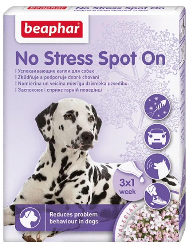 Beaphar no stress nomierinošie pilieni suņiem, 3 gb.