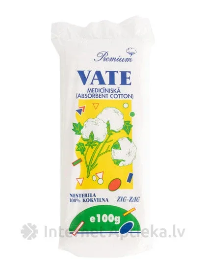Premium Vate medicīniskā gofrēta, 100 g