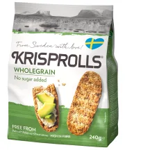 PILNGRAUDU GRAUZDIŅI KRISPROLLS BEZ PIEVIENOTA CUKURA 240G