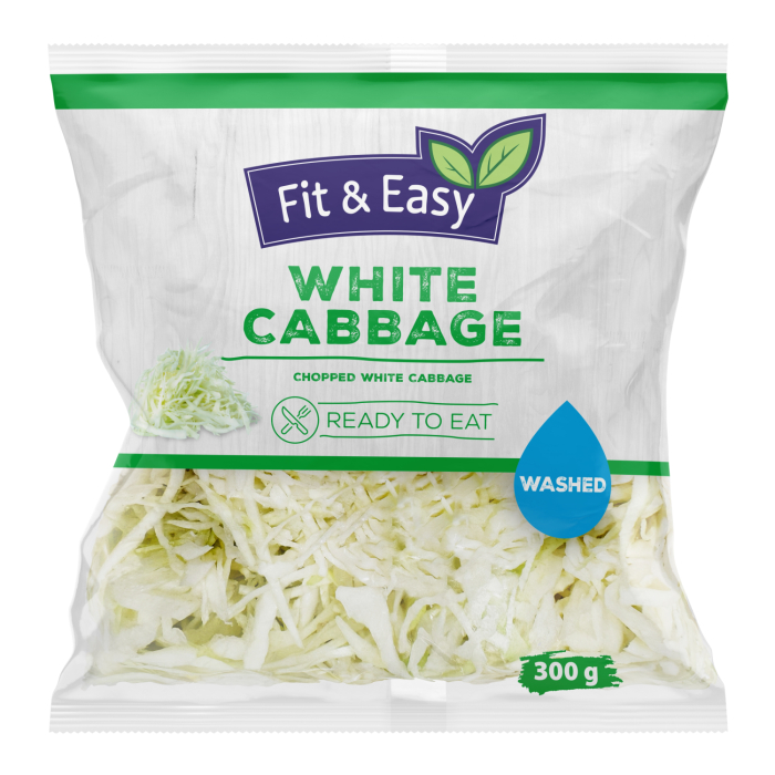BALTAIS KĀPOSTS FIT&EASY SAGRIEZTS 300G