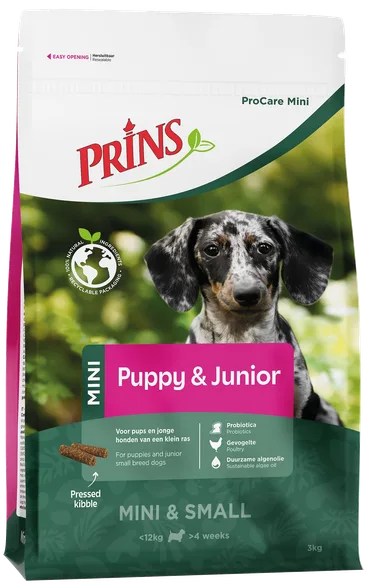 Prins Procare Mini Puppy& junior sausā barība, 12 kg
