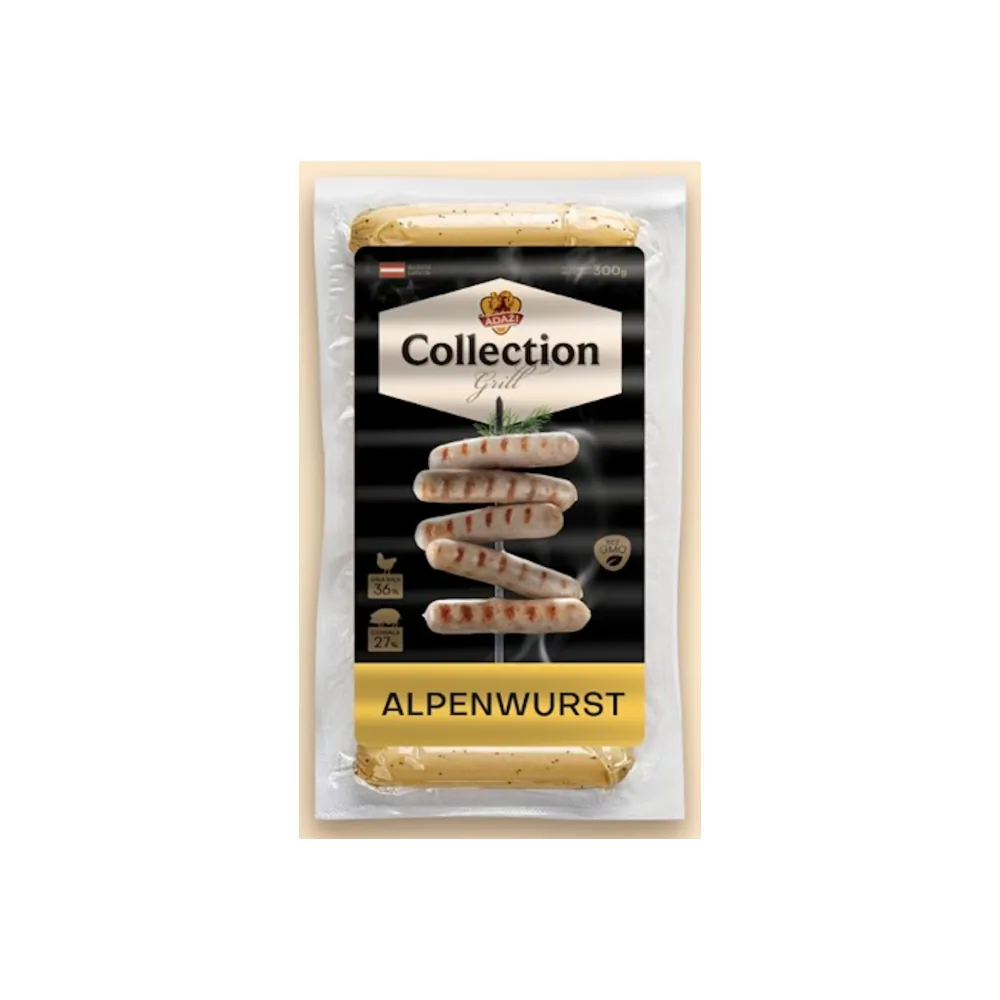 DESIŅAS ĀDAŽI GRILL COLLECTION ALPENWURST 300G