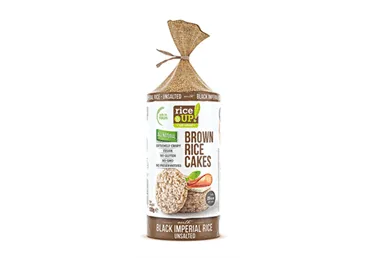GALETES RICE UP BRŪNO RĪSU AR MELNAJIEM RĪSIEM 120G