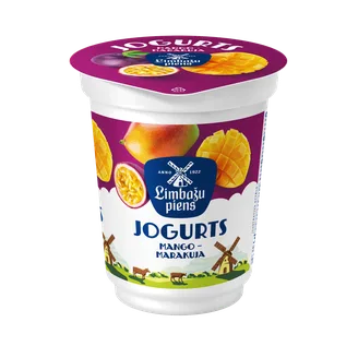 JOGURTS LIMBAŽU PIENS MANGO-MARAKUJAS 320G
