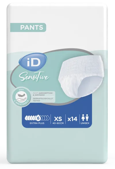 Id Sensitive Pants Extra plus XS (40-80 cm) biksītes, 14 gab.