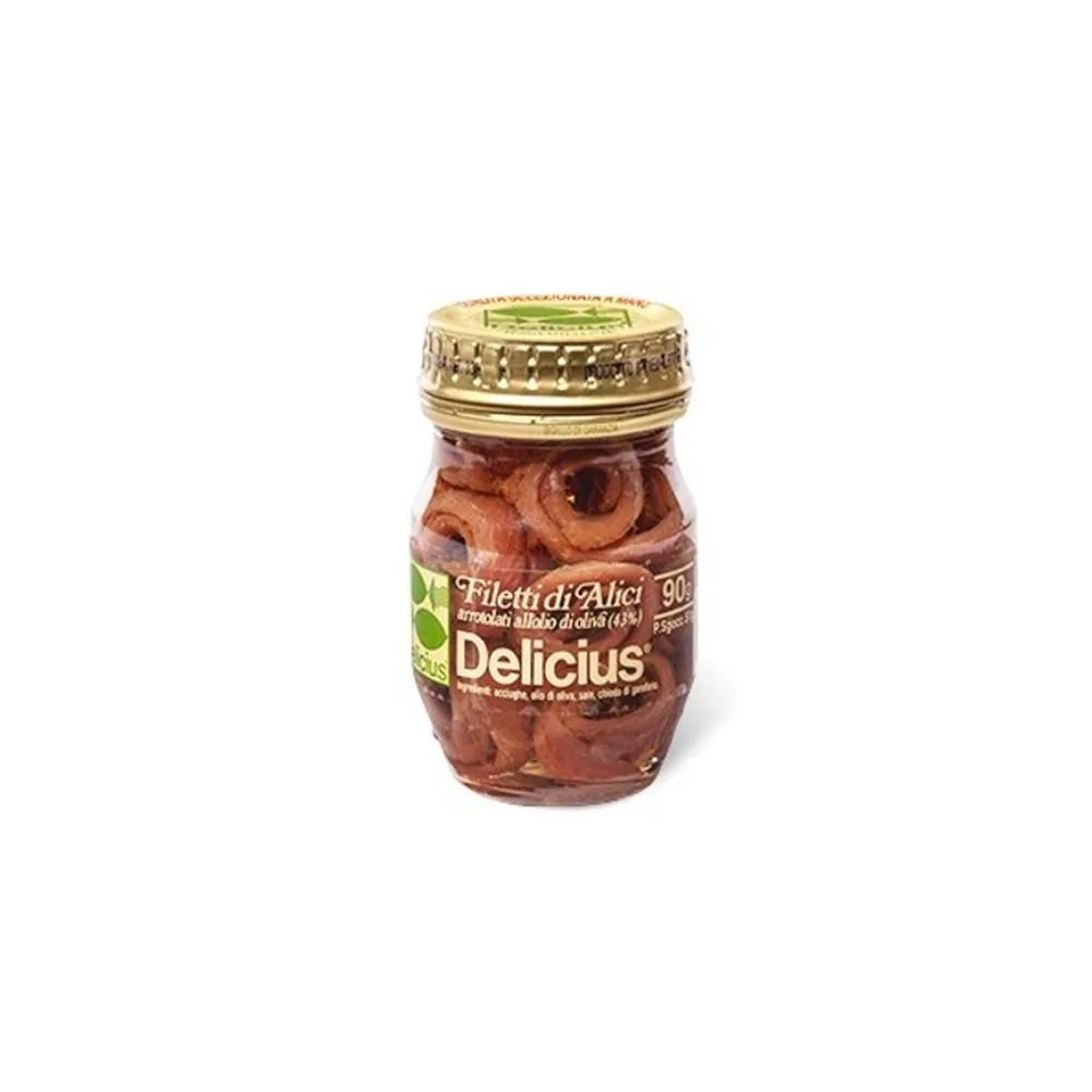 ANŠOVU FILEJA, SAULESPUĶU EĻĻĀ, 90G , DELICIUS