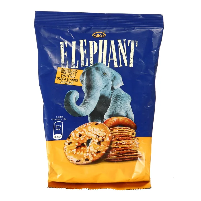 KREKERI ELEPHANT AR SEZAMA SĒKLĀM 80G