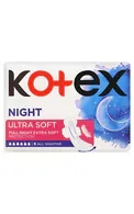 KOTEX ULTRA SOFT NIGHT HIGIĒNISKĀS PAKETES, 6GAB.