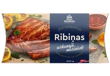 LĒNI VĀRĪTAS RIBIŅAS SARKANAJĀ MARINĀDĒ RM 500G