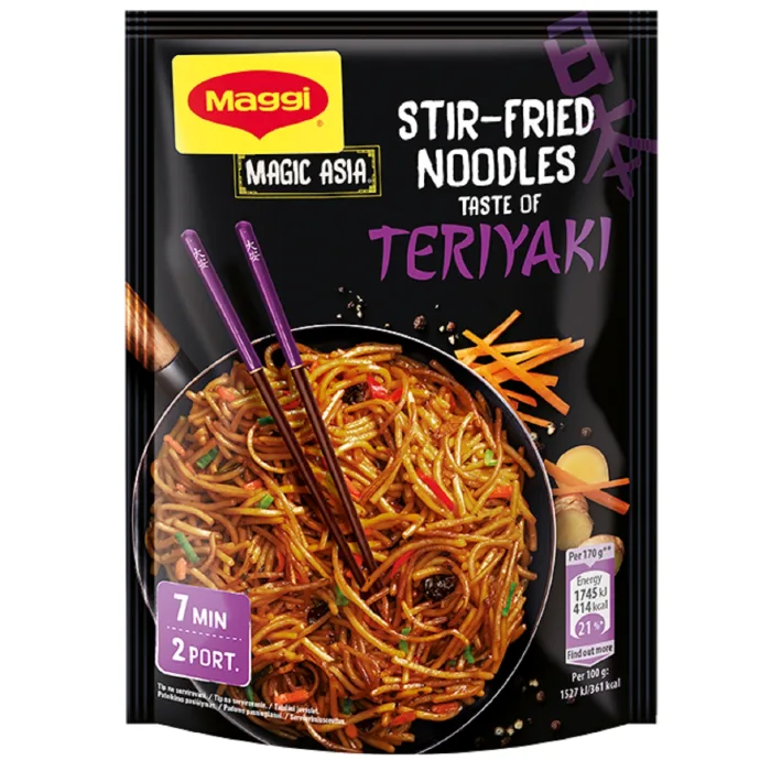 NŪDELES MAGGI CEPTAS TERIYAKI 130G