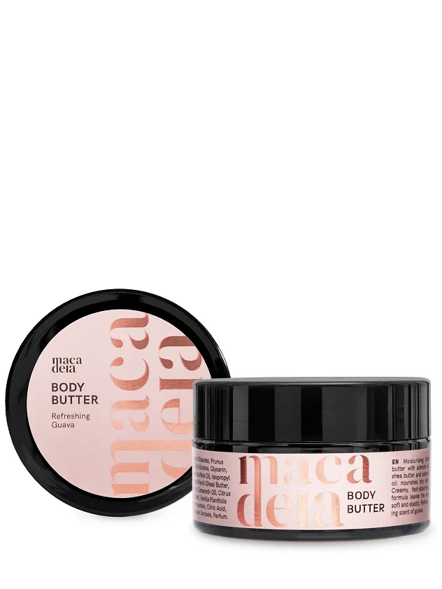 Macadeia bagātināts barojošs ķermeņa sviests ar guavas aromātu, 200 ml