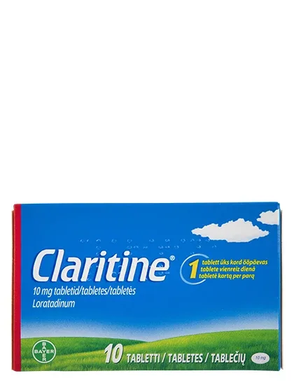 Claritine 10 mg, 10 tabletes