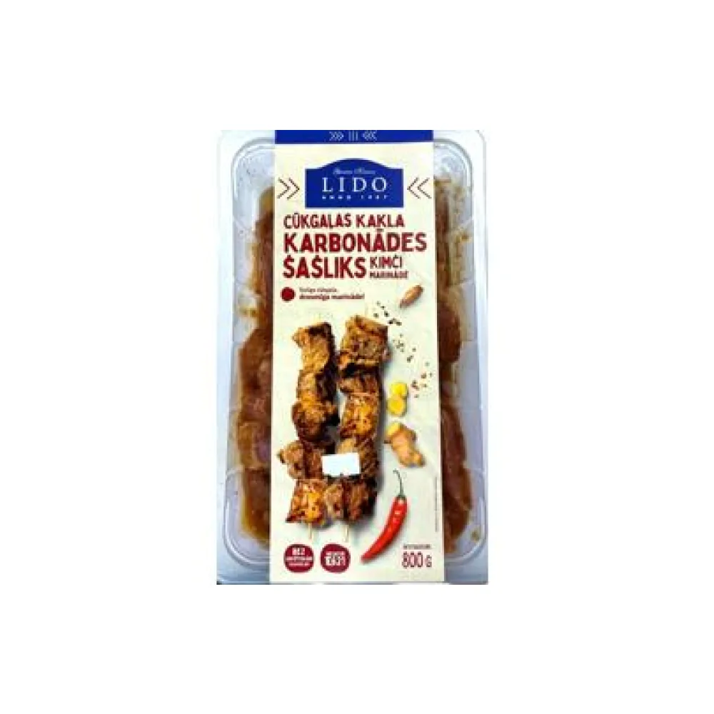 CŪKGAĻAS KAKLA KARBONĀDES ŠAŠLIKS KIMČI LIDO 800G