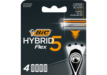 SKŪŠANĀS KASETES BIC HYBRID FLEX5 VĪRIEŠU  4GAB.