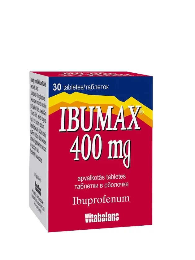 Ibumax ibuprofēns 400 mg, 30 tabl.