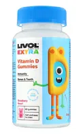 LIVOL EXTRA VITAMĪNA D KOŠĻĀJAMĀS PASTILAS LĀCĪŠU FORMĀ, 60GAB.
