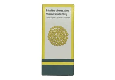 BALDRIĀNA TABLETES 20MG 50GAB.