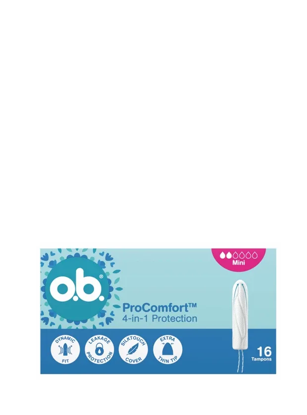 Ob higiēniskie tamponi procomfort mini, 16 gb.