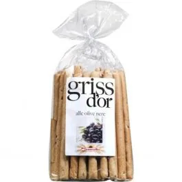 GRISSINI AR MELNAJĀM OLĪVĀM 250G