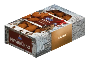 Пряники фигурные ассорти Latvijas Maiznieks, 250 г