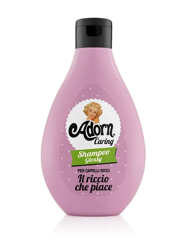 Adorn mirdzumu pastiprinošs šampūns cirtainiem matiem, 250 ml