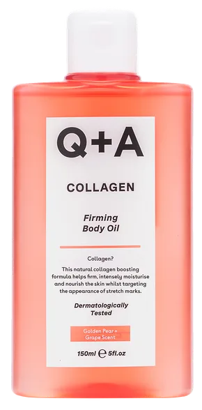 Q+A Collagen Firming ķermeņa eļļa, 150 ml