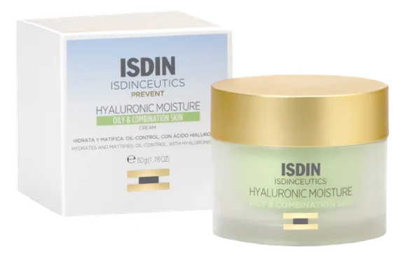 Isdin Hyaluronic Moisture For oily & combination skin sejas krēms, 50 ml