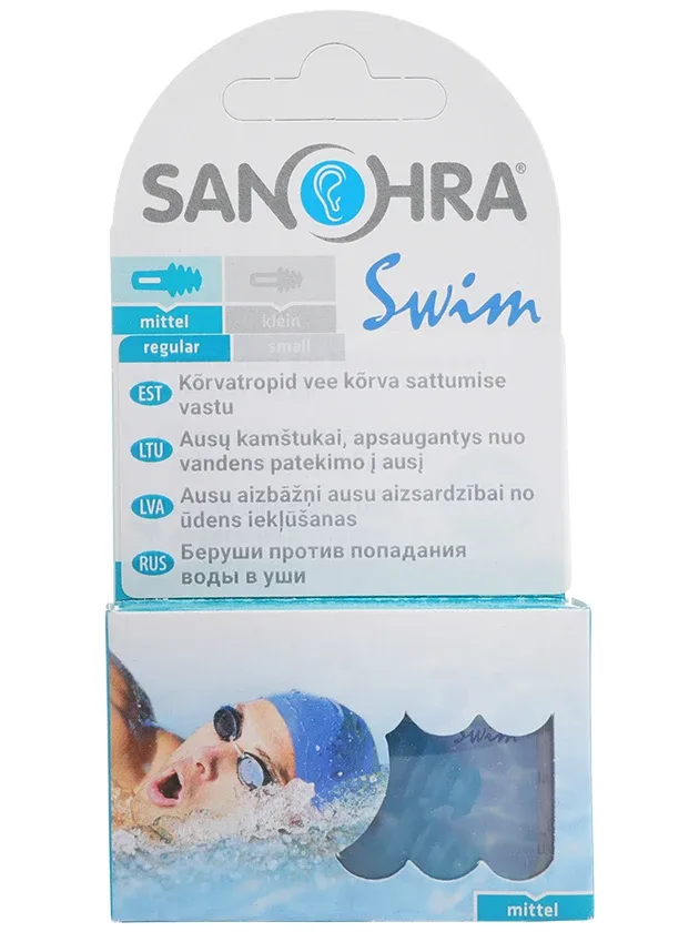 Sanohra Swim Adult ausu aizbāžņi pieaugušajiem peldēšanai, 2GB.