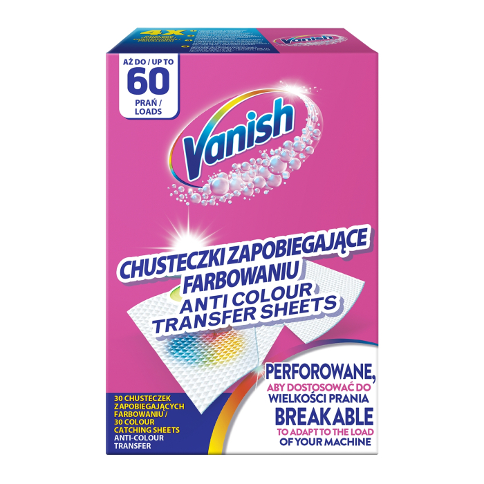 VEĻAS SALVETES VANISH 60MR 30GAB.