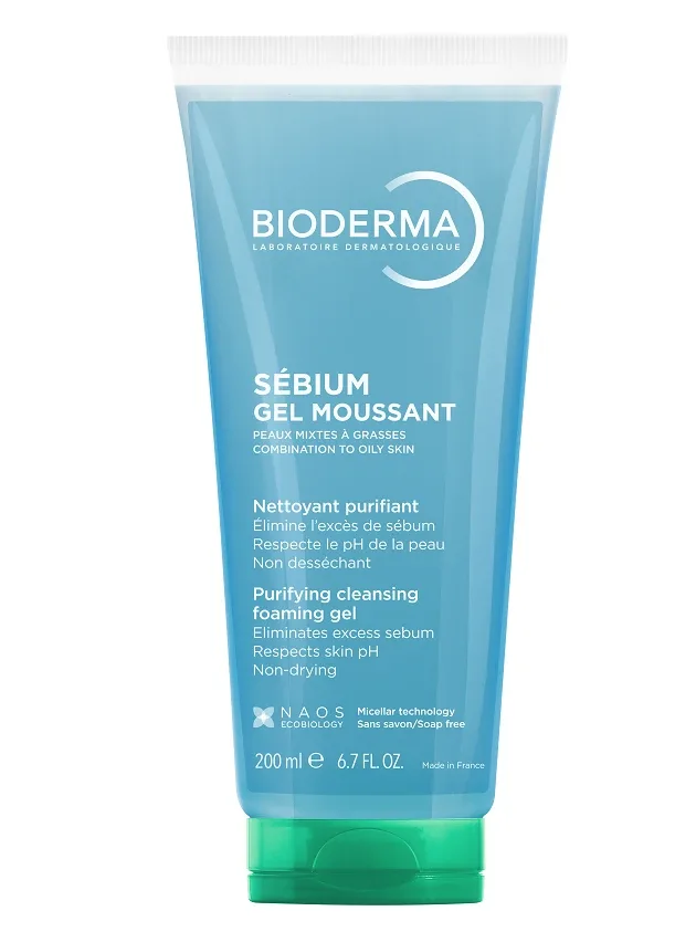 Bioderma Sebium Gel Moussant putojošs gels, 200 ml