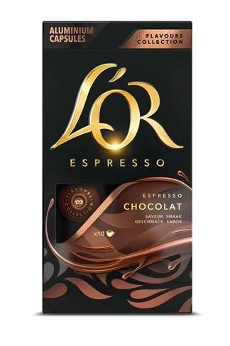 KAFIJAS KAPSULAS L'OR FLACO CHOCOLAT 10X5,2G (NESPRESSO)