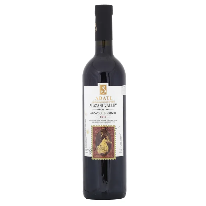 SARKANVĪNS ADATI ALAZANI VALLEY SAPERAVI KAHETIJA PUSSALDAIS 12,5% 0,75L