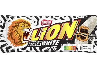 ŠOKOLĀDES BATONIŅI BLACK WHITE MULTIPACK LION 5X30G