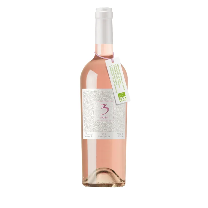 Розовое вино 3 Passo BIO, сухое, 12%, 0,75 л