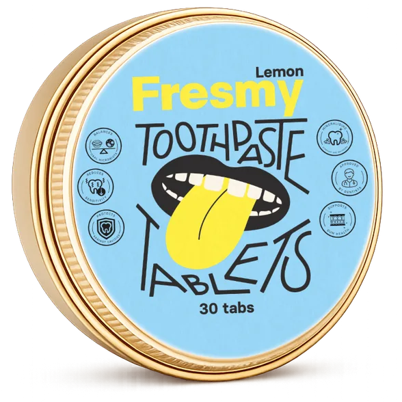 Fresmy Lemon zobu pastas tabletes, 30 gab.