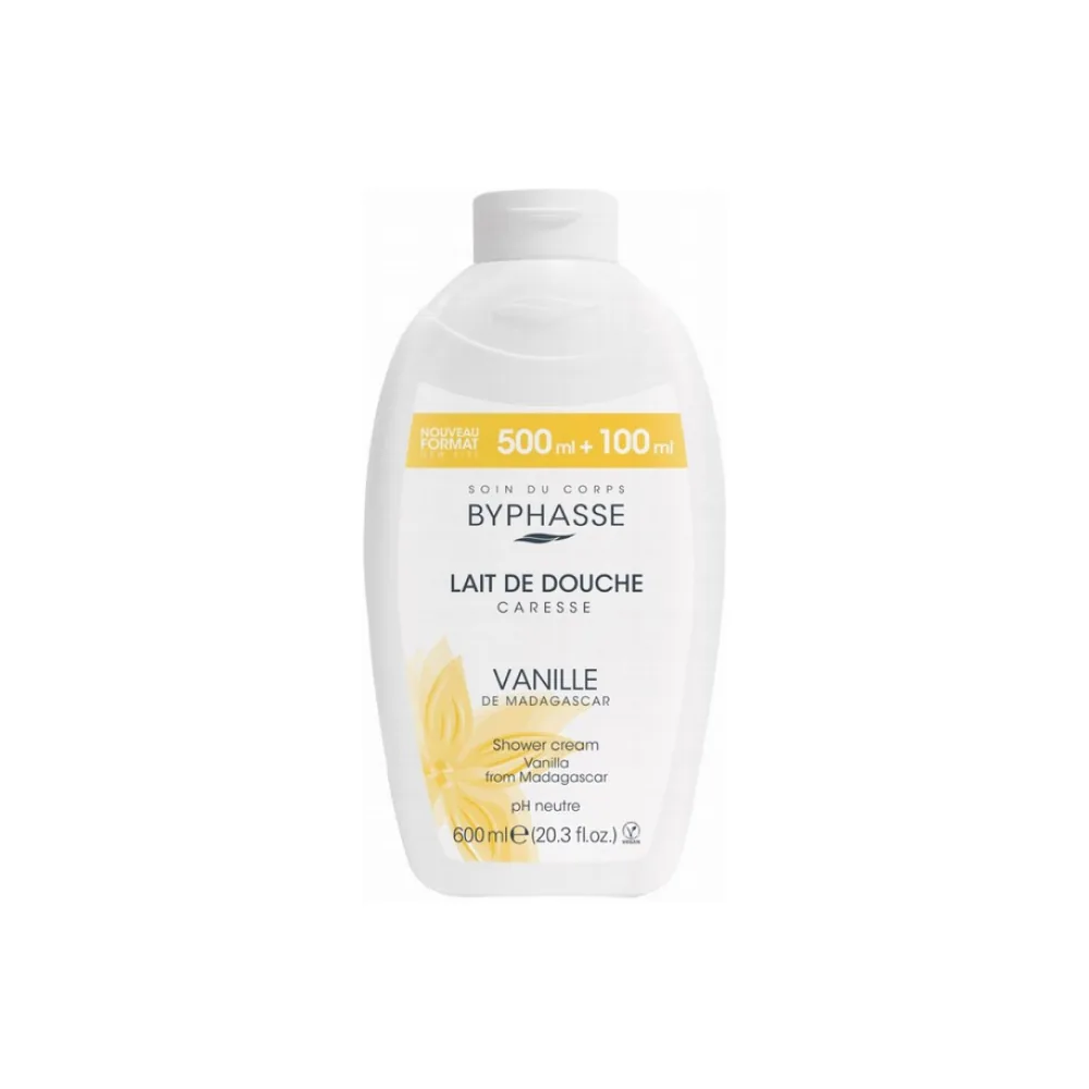BYPHASSE CARESSE SHOWER CREAM VANILLA FLOWER 600ML