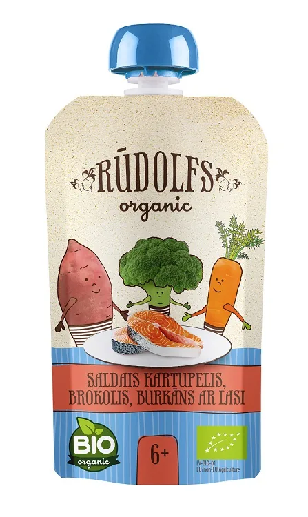 BIEZENIS BĒRNIEM RŪDOLFS BIO DĀRZEŅI AR LASI, 6+ DP, 110G