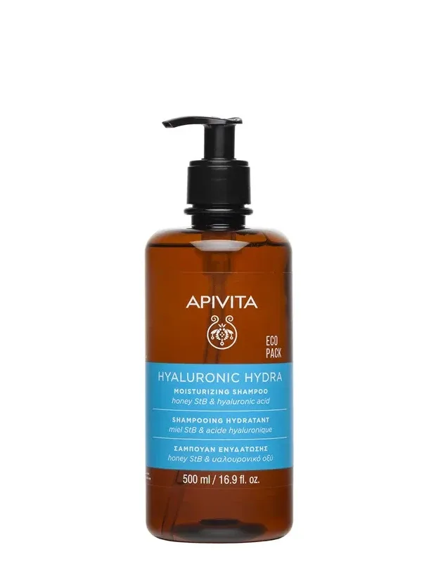 Apivita Hyaluronic Hydra mitrinošs šampūns, 500 ml