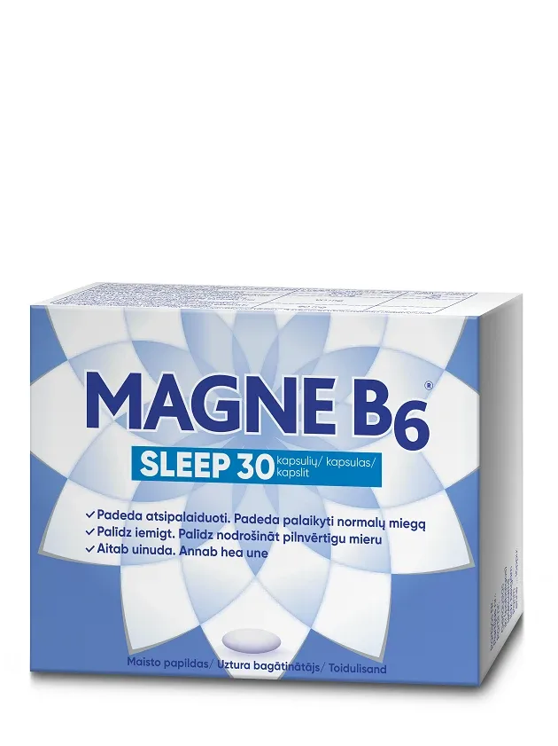 Magne B6 Sleep (magnijs B6) kapsulās, 30 gb.