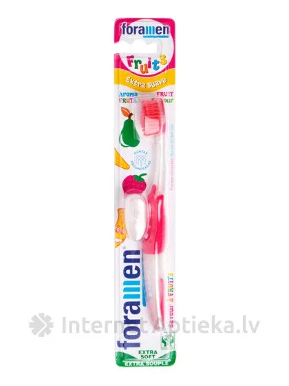 Foramen F-Aromas zobu suka. 3 aromāti- zemeņu, bumbieru, banānu, 1 gb.