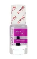MAXI COLOR MAXI HEALTH MIRROR TOP COAT ULTRA-SPĪDUMS-NAGU LAKAS FIKSATORS, 10ML