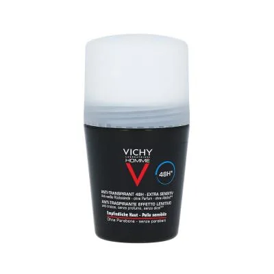 Vichy Homme dezodorants-rullītis ar 48H iedarbību jutīgai ādai, 50 ml
