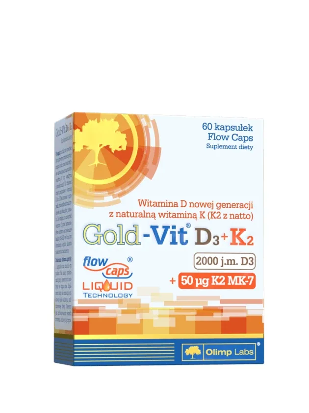 Olimp Labs Gold Vit D3 2000+K2, 60 kapsulas