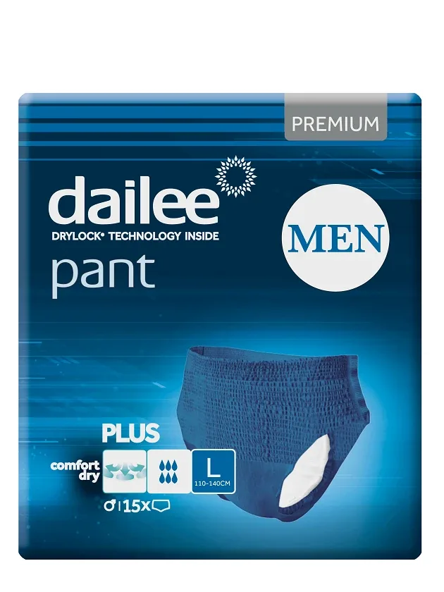 Dailee Men Pant Premium plus autiņbiksītes L zilas, 15 gb.