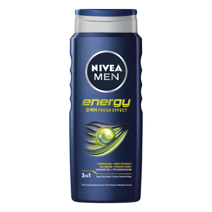 NIVEA DUŠAS ŽELEJA ENERGY VĪR. 500ML