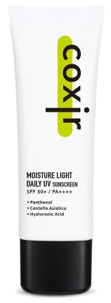 Coxir Moisture Light Daily UV SPF50+ pa++++ saules aizsarglīdzeklis, 50 ml