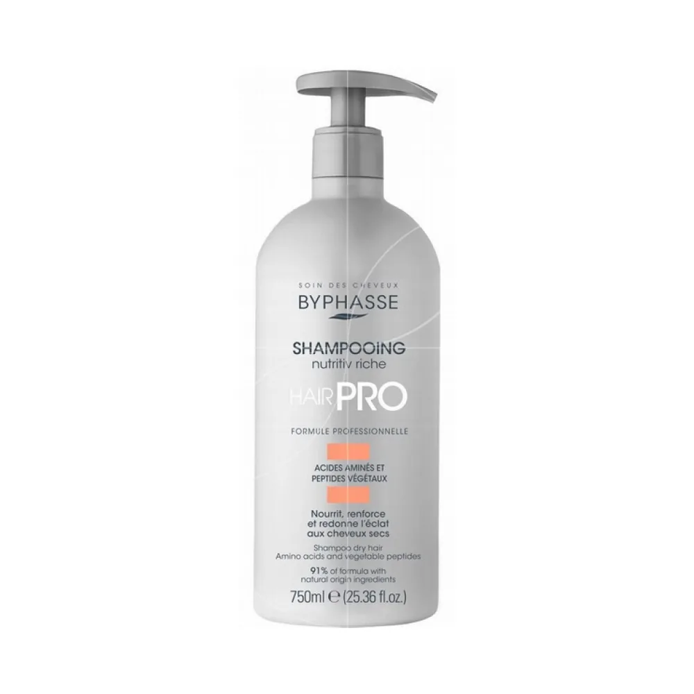 BYPHASSE HAIR PRO NUTRITIV RICHE SHAMPOO DRY HAIR 750ML